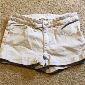Whiteish grayish jean shorts